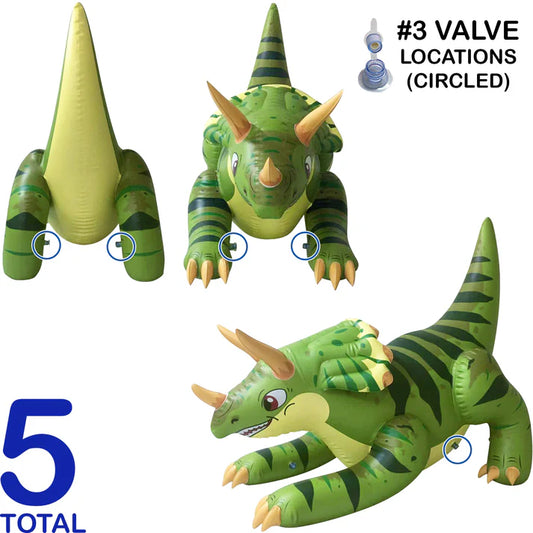 Jet Creations Inc中国内陆代购) 60” Topsy三角龙 蓝色/粉红色/绿色